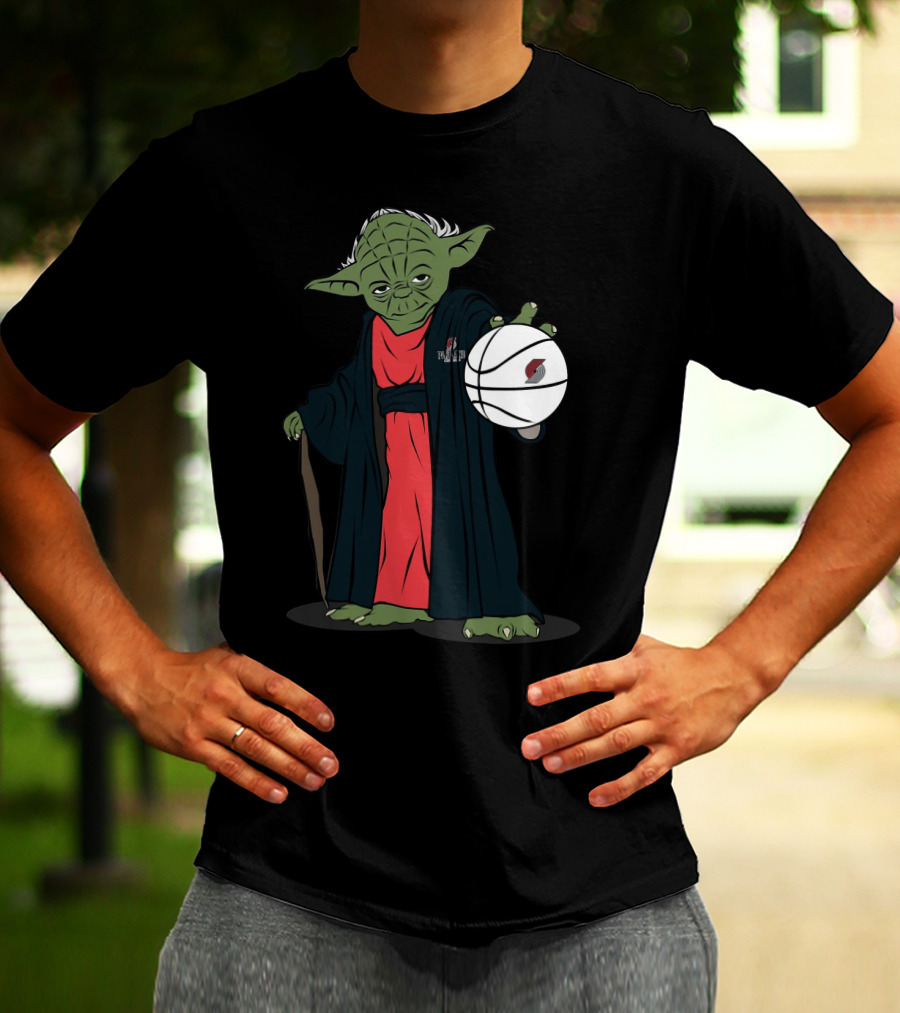 Master Yoda Portland Trail Blazers Basketball Force T-Shirt