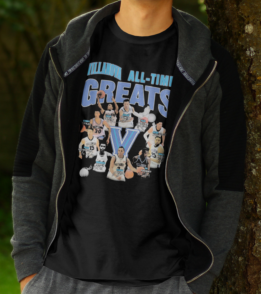 Villanova Wildcats All-Time Greats Basketball Legends T-Shirt