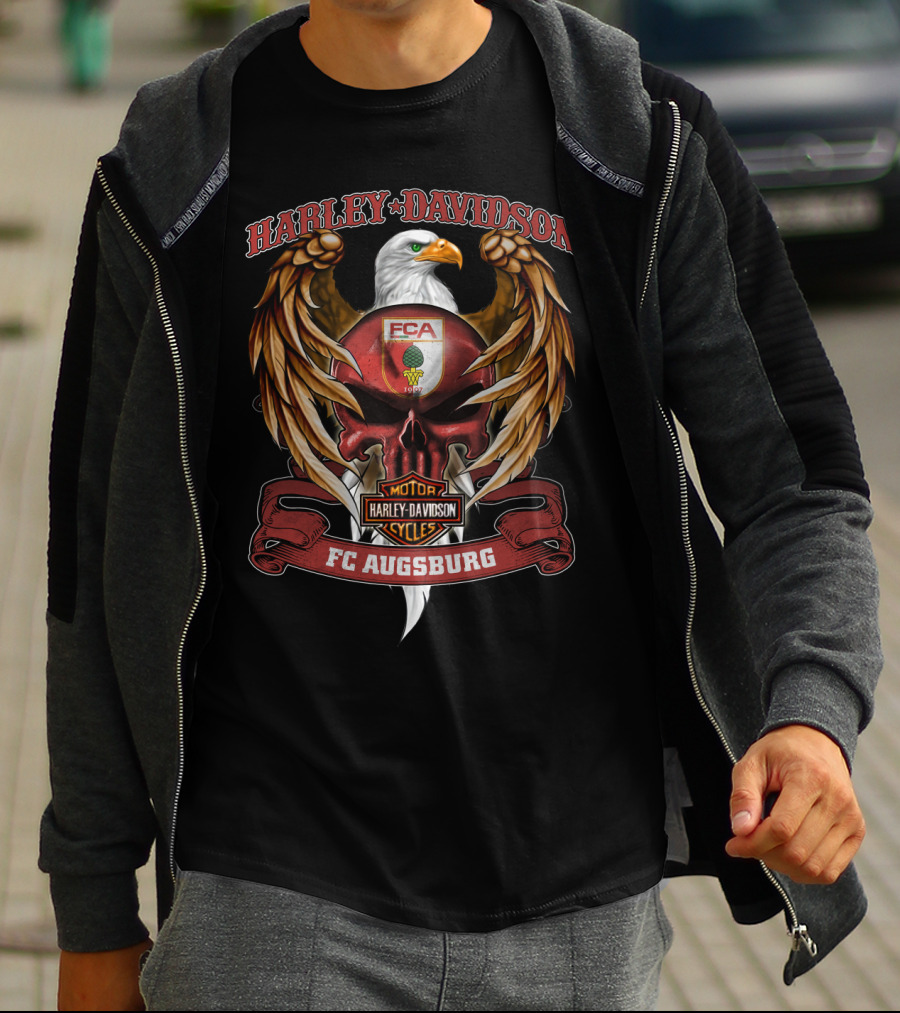 Harley Davidson Motorcycles Fc Augsburg Eagle T-Shirt