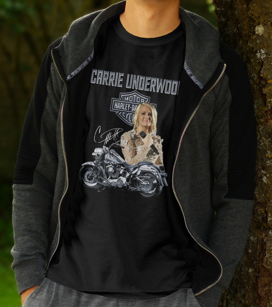 Carrie Underwood Harley Davidson Motorcycle Performance T-Shirt