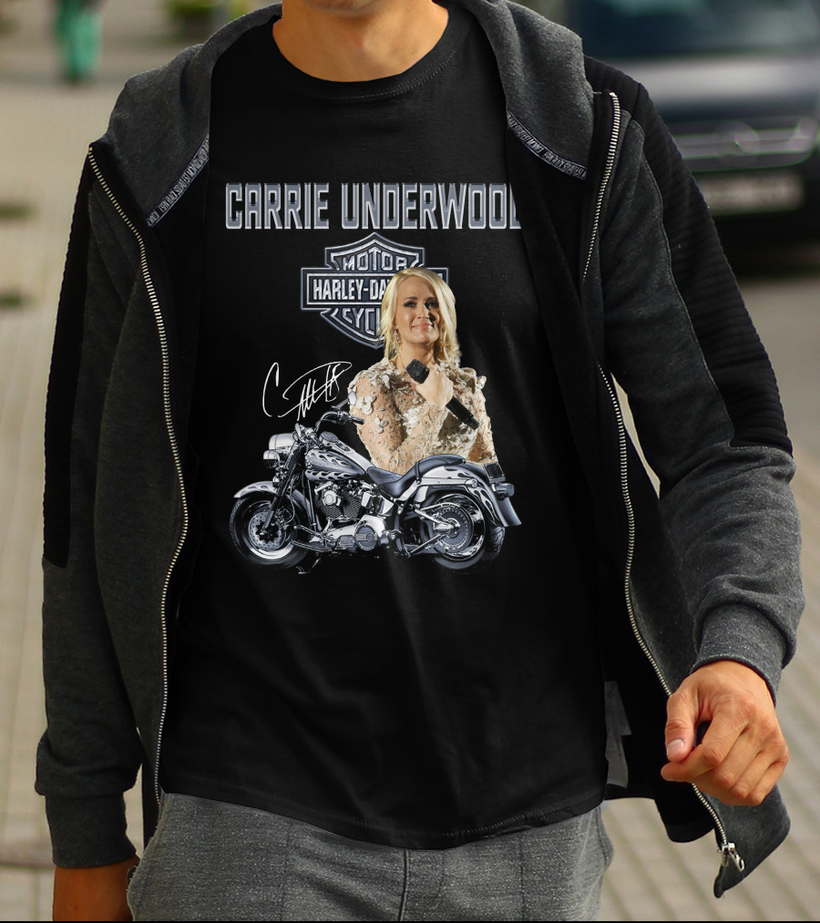 Carrie Underwood Harley Davidson Motorcycle Performance T-Shirt