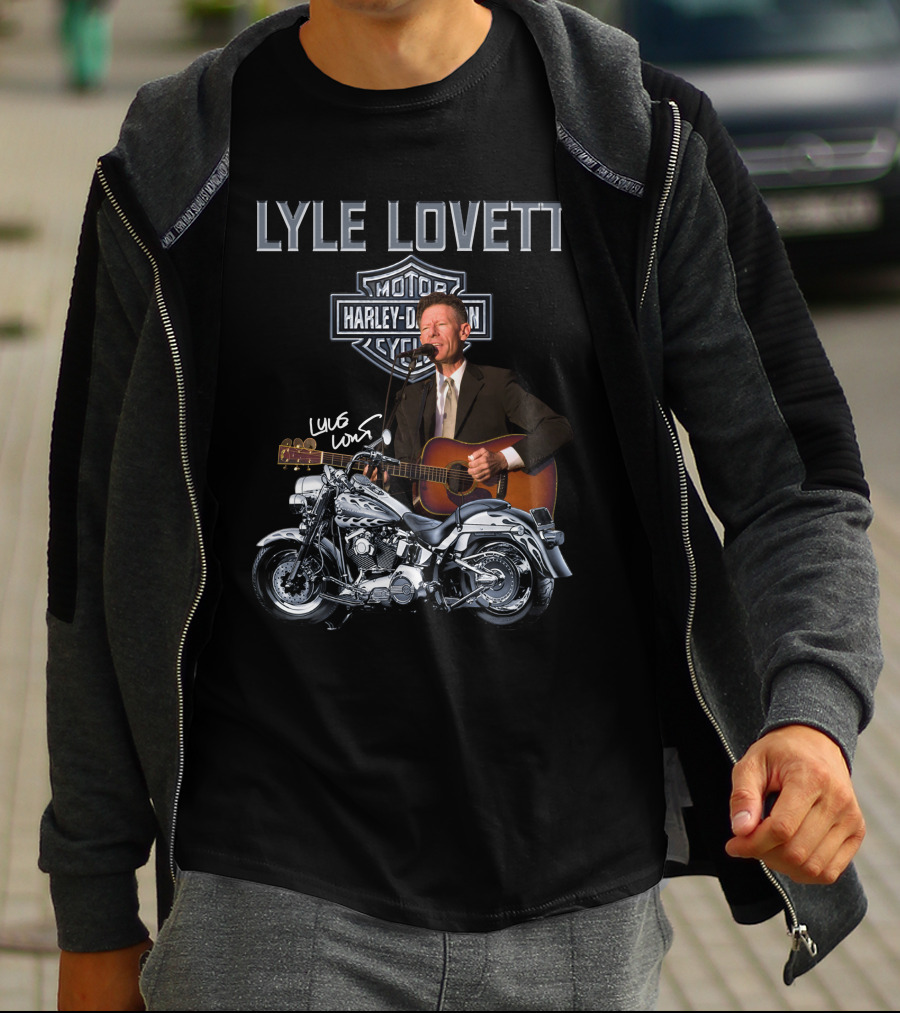 Lyle Lovett Harley Davidson Motorcycle Performance T-Shirt