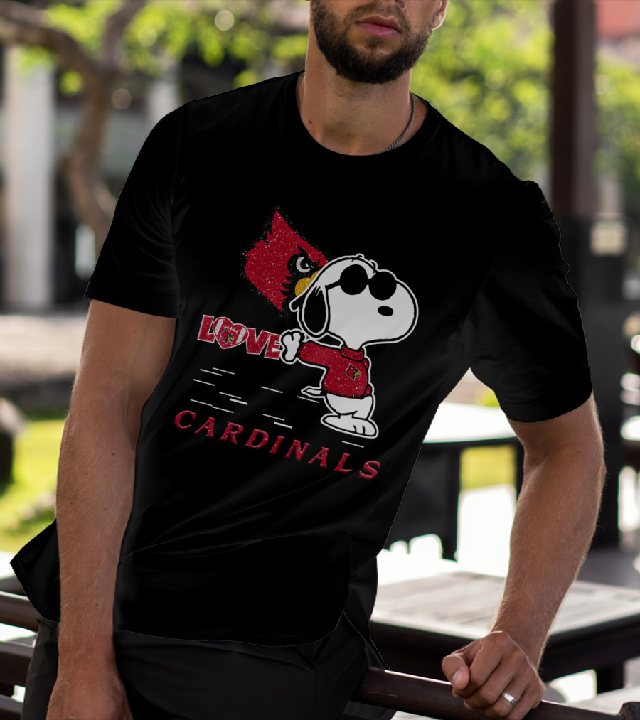 Snoopy Cardinals Love Louisville T-Shirt