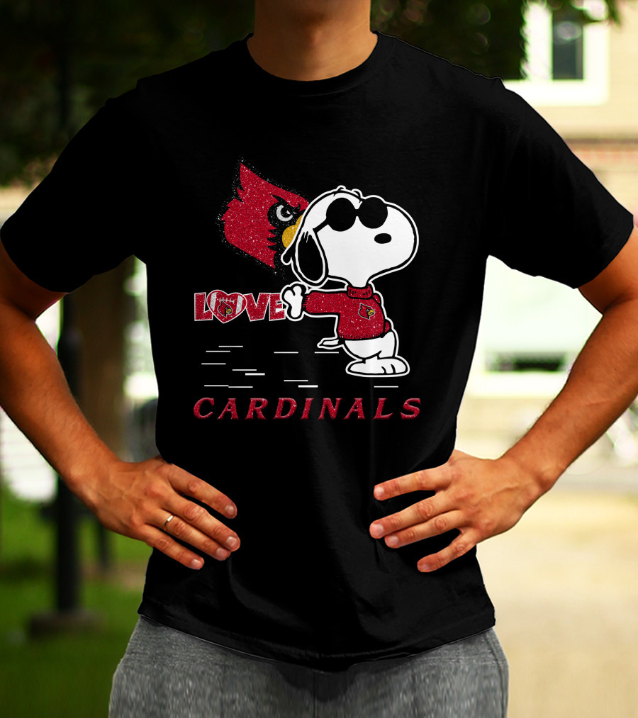 Snoopy Cardinals Love Louisville T-Shirt