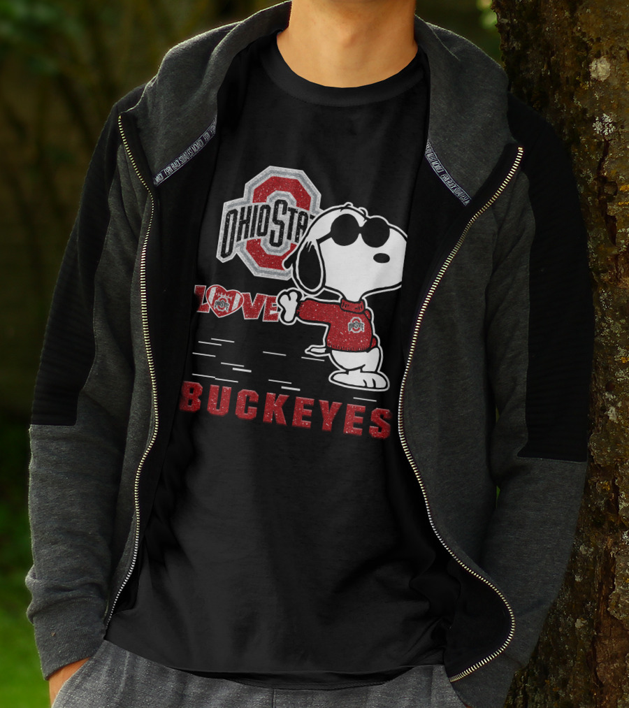 Ohio State Buckeyes Love Snoopy Sports T-Shirt