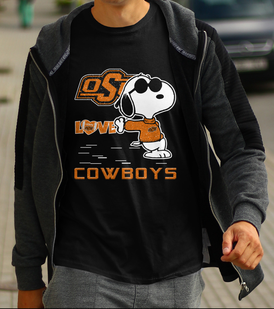 Snoopy OSU Love Cowboys T-Shirt