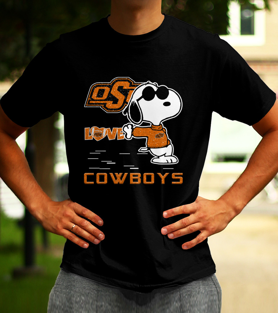 Snoopy OSU Love Cowboys T-Shirt