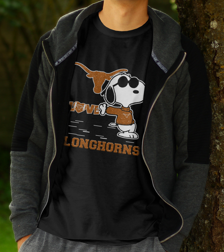 Snoopy Love Longhorns T-Shirt