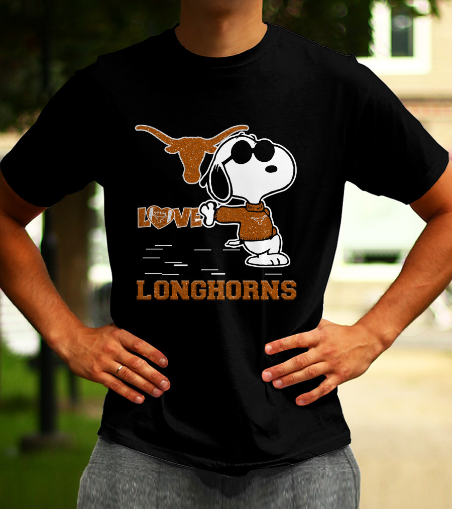 Snoopy Love Longhorns T-Shirt