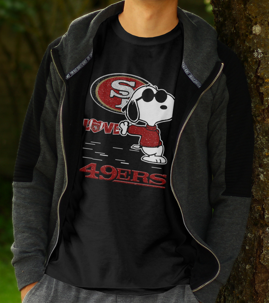 Snoopy Love San Francisco 49ers Fans Nfl Football 131 T-Shirt