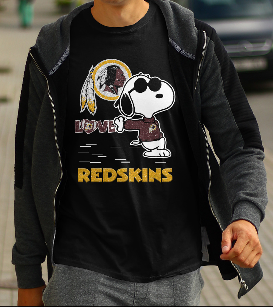 Snoopy Love Washington Redskins Nfl Football Fans 131 T-Shirt