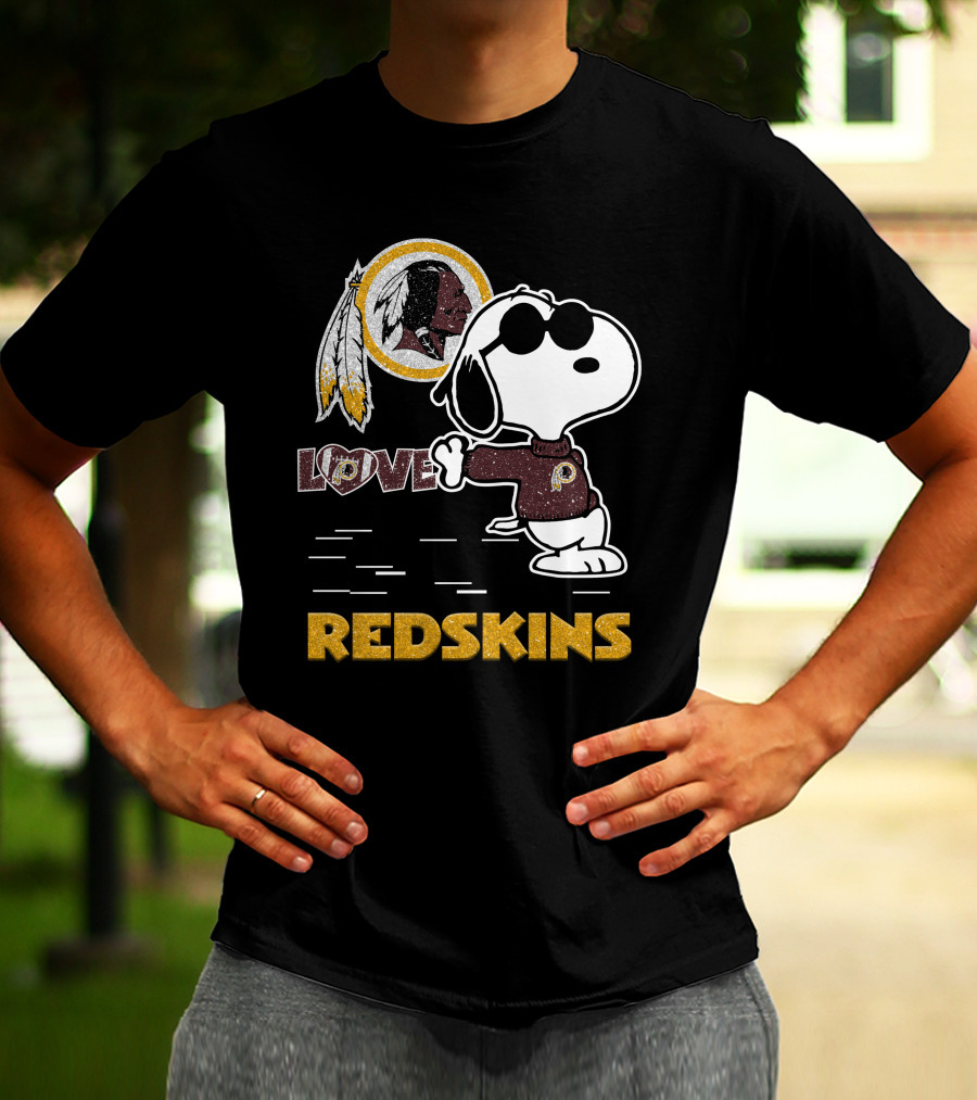 Snoopy Love Washington Redskins Nfl Football Fans 131 T-Shirt