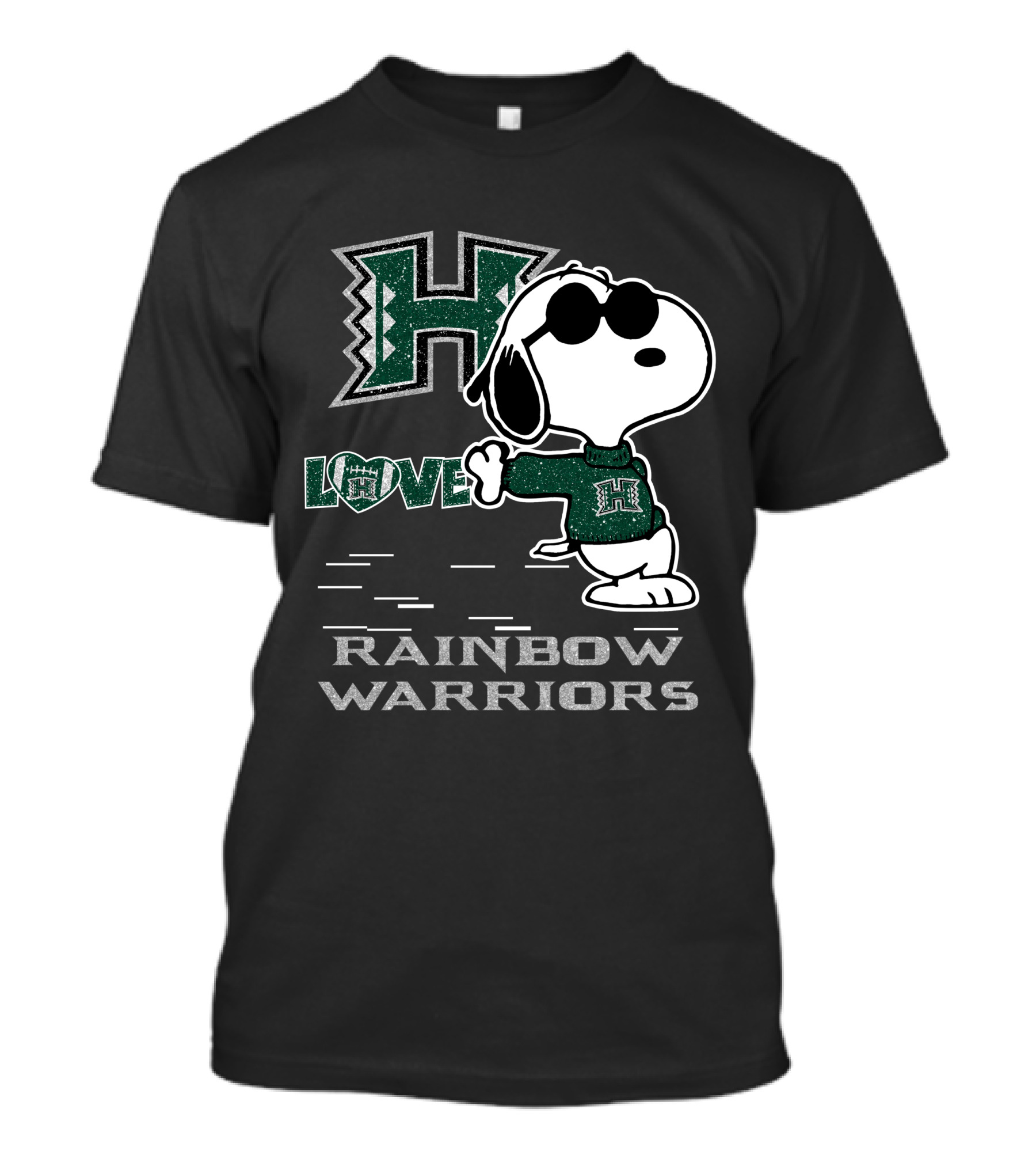 Snoopy Love H Rainbow Warriors T-Shirt