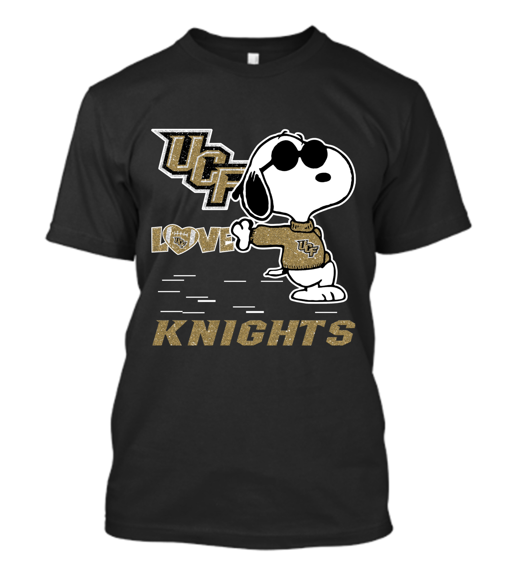 Snoopy UCF Love Knights Football T-Shirt