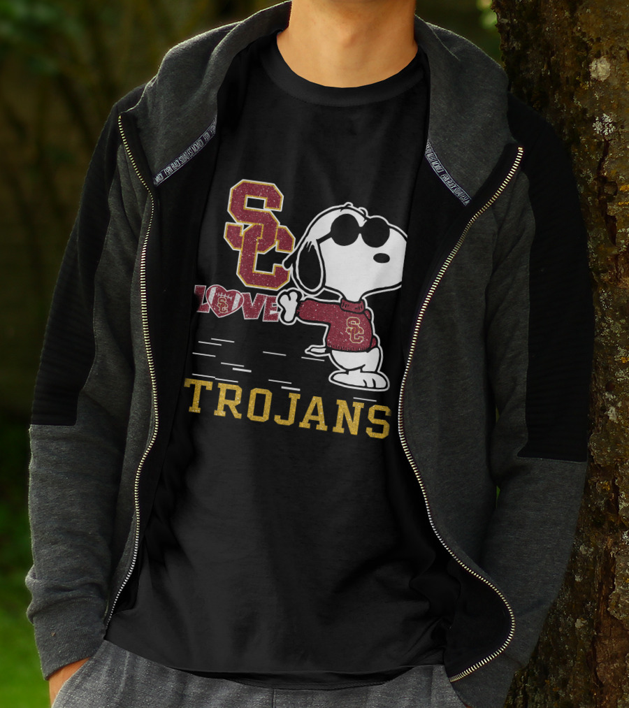 Snoopy USC Love Trojans T-Shirt