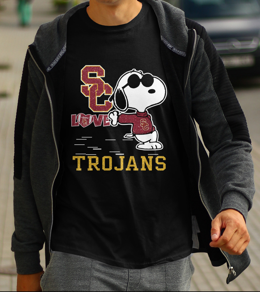 Snoopy USC Love Trojans T-Shirt