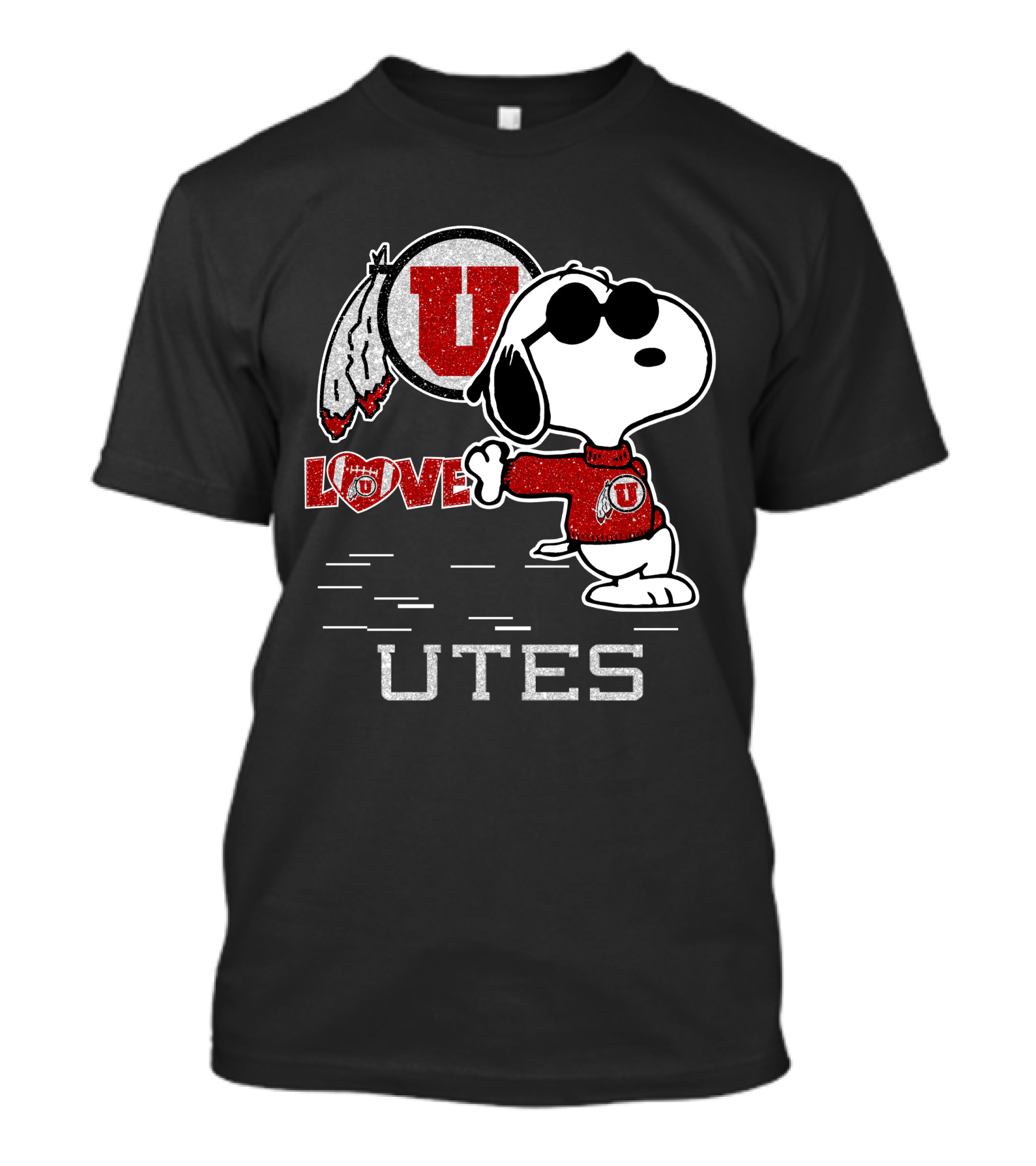 Snoopy U Love Utah Utes T-Shirt