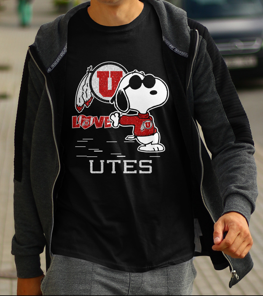 Snoopy U Love Utah Utes T-Shirt