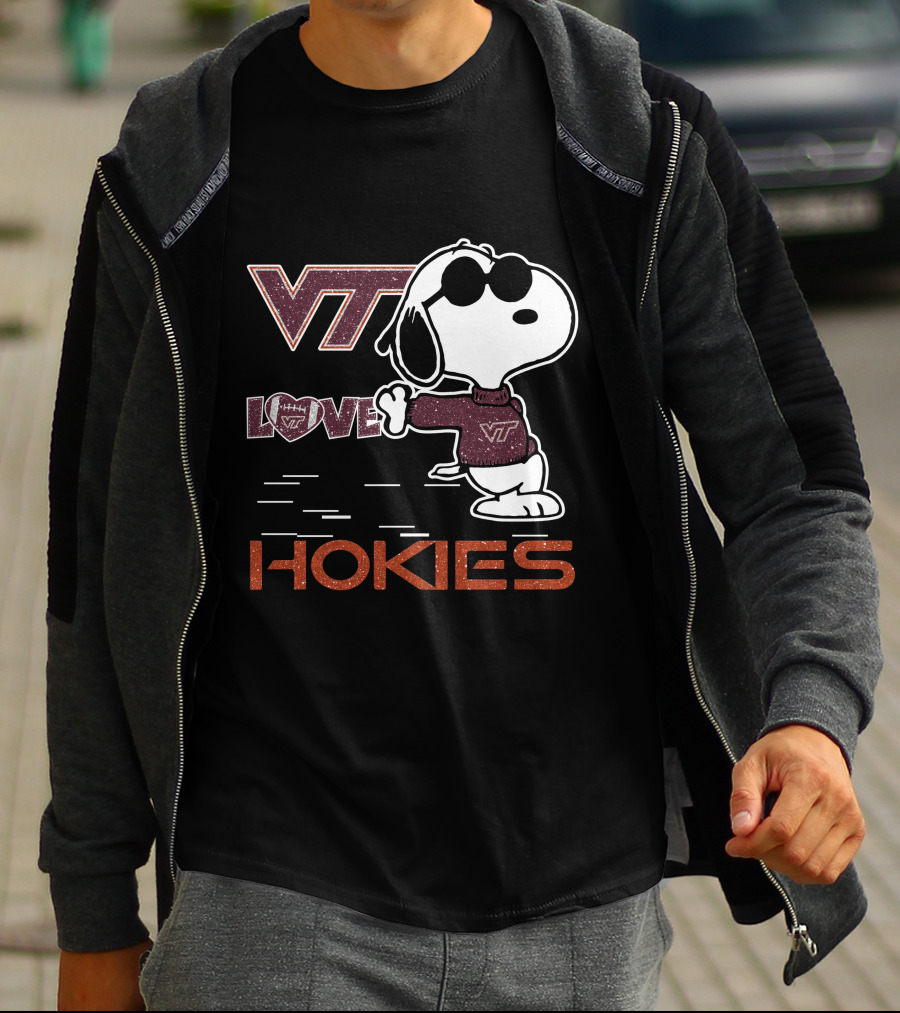 VT Snoopy Love Hokies T-Shirt