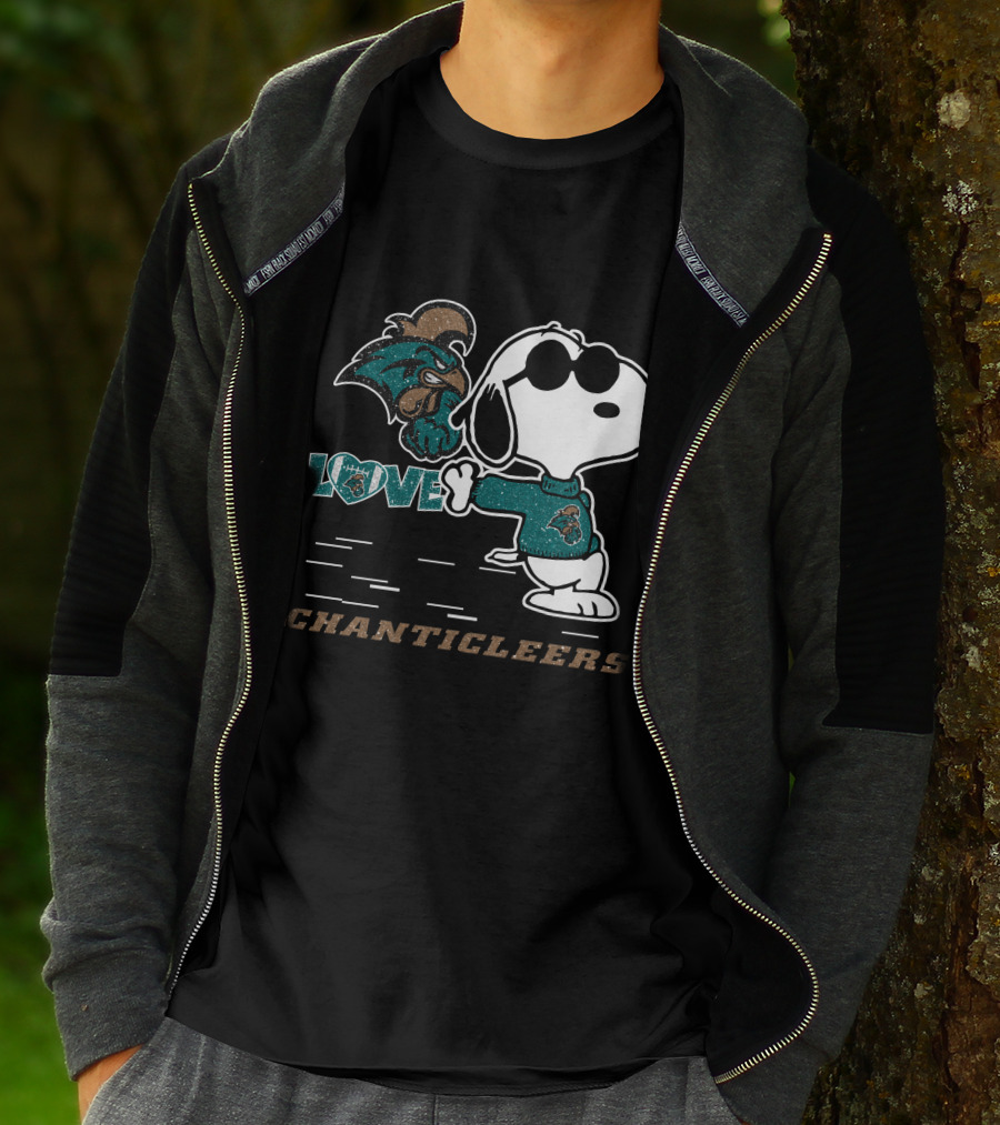 Snoopy Love Coastal Carolina Chanticleers T-Shirt
