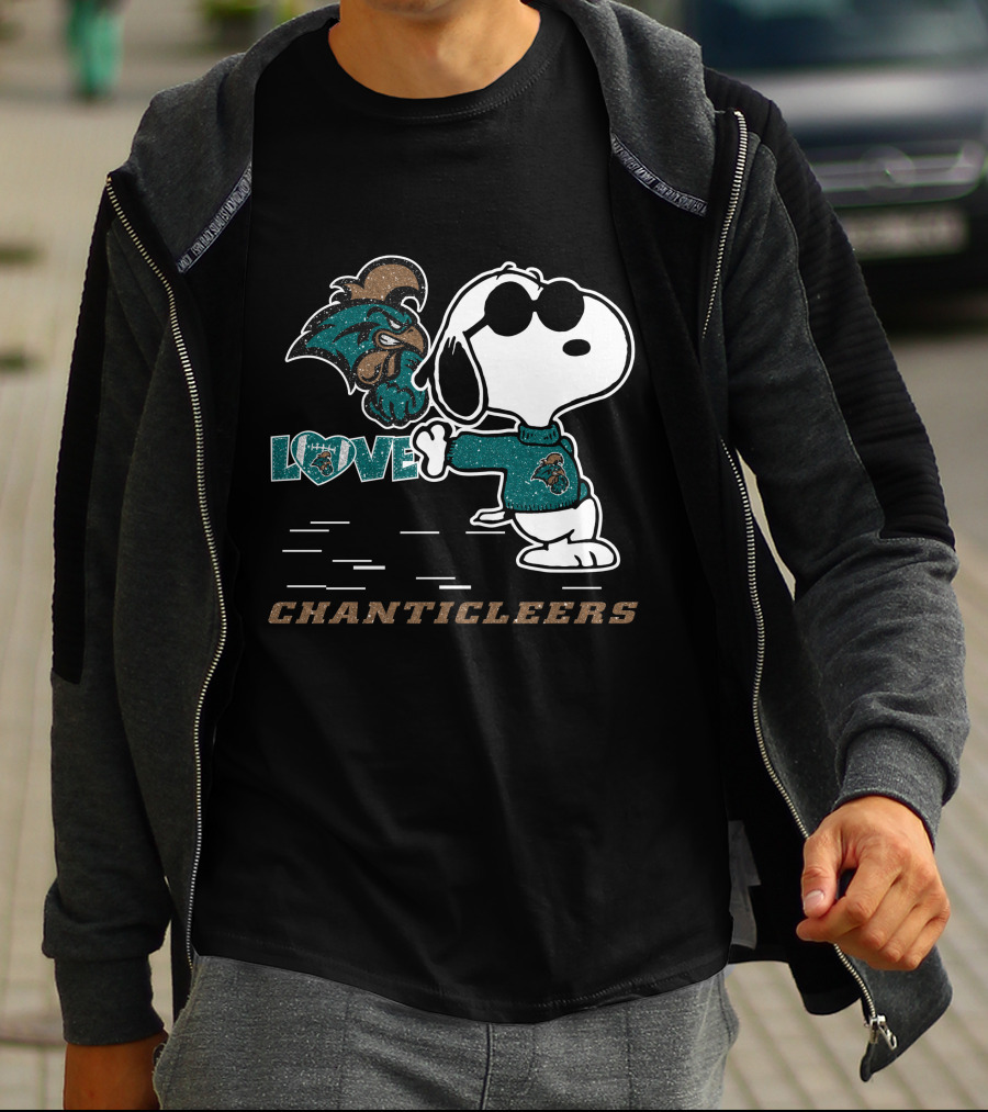 Snoopy Love Coastal Carolina Chanticleers T-Shirt