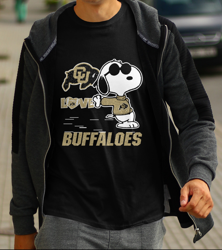 Snoopy CU Buffaloes Love T-Shirt