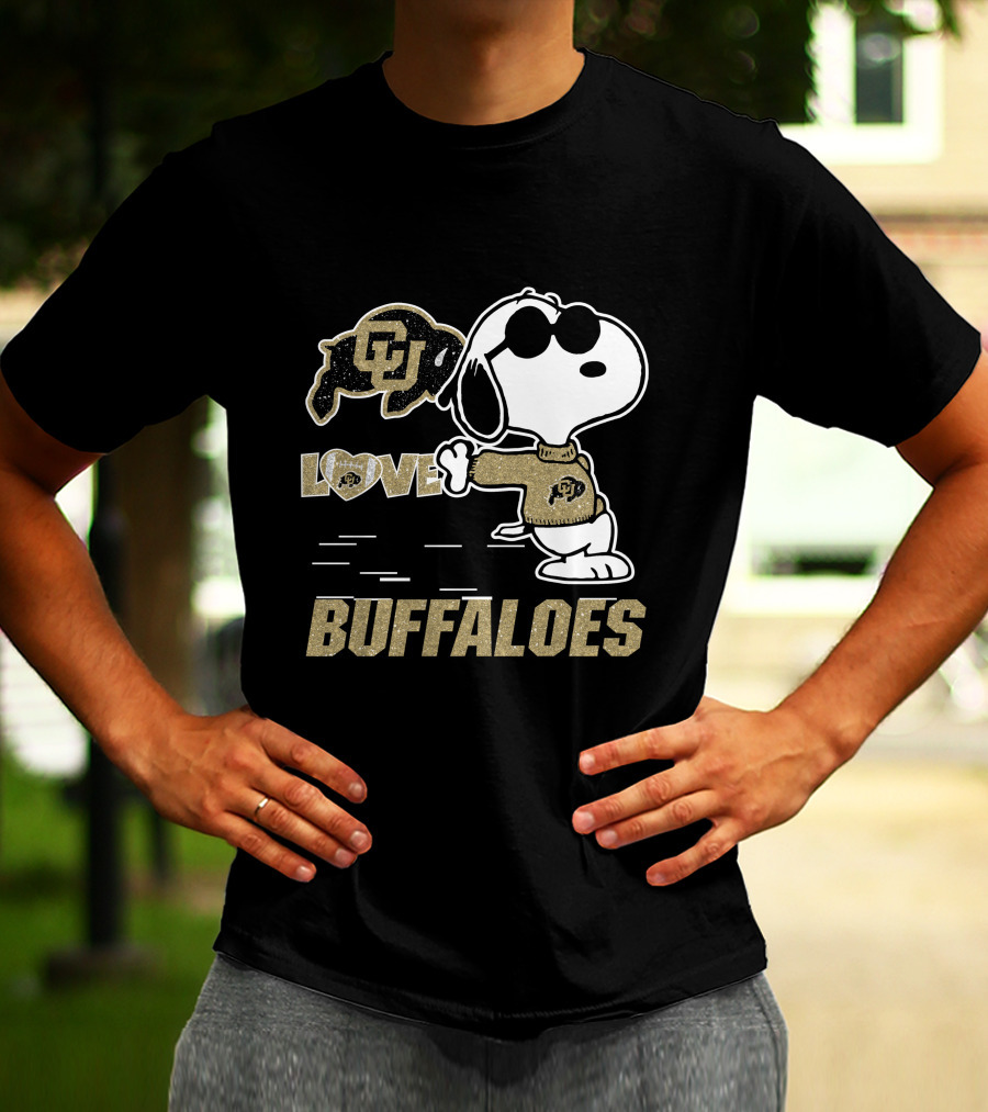 Snoopy CU Buffaloes Love T-Shirt