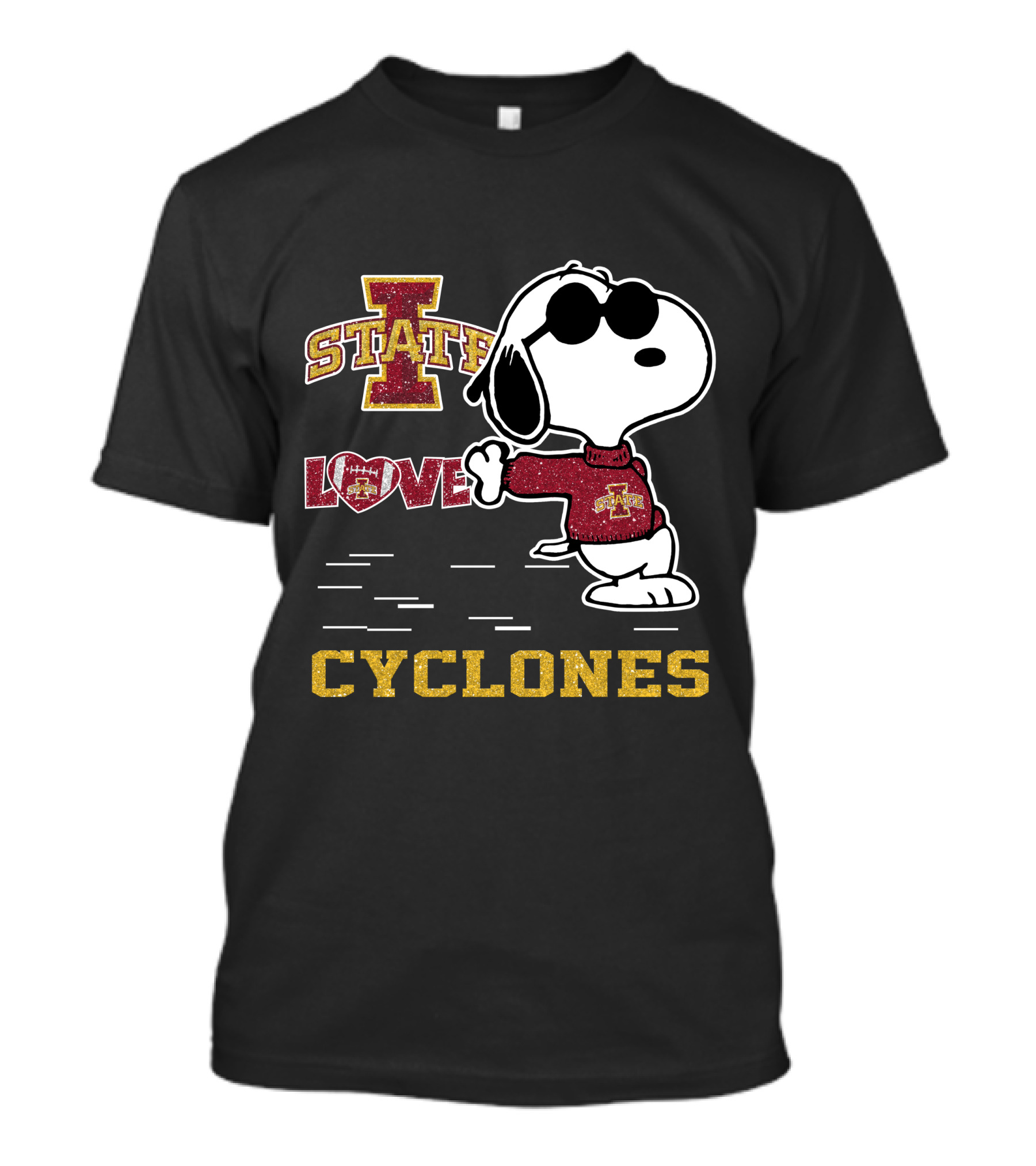 Snoopy Iowa State Love Cyclones T-Shirt