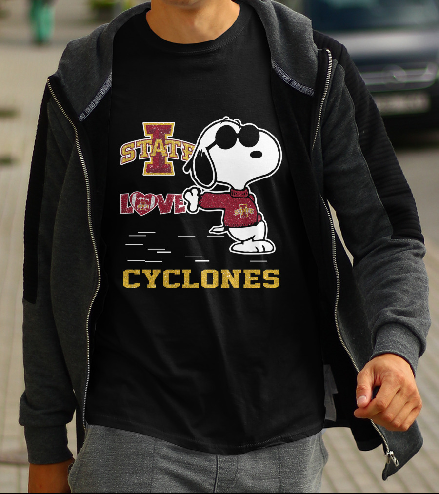 Snoopy Iowa State Love Cyclones T-Shirt