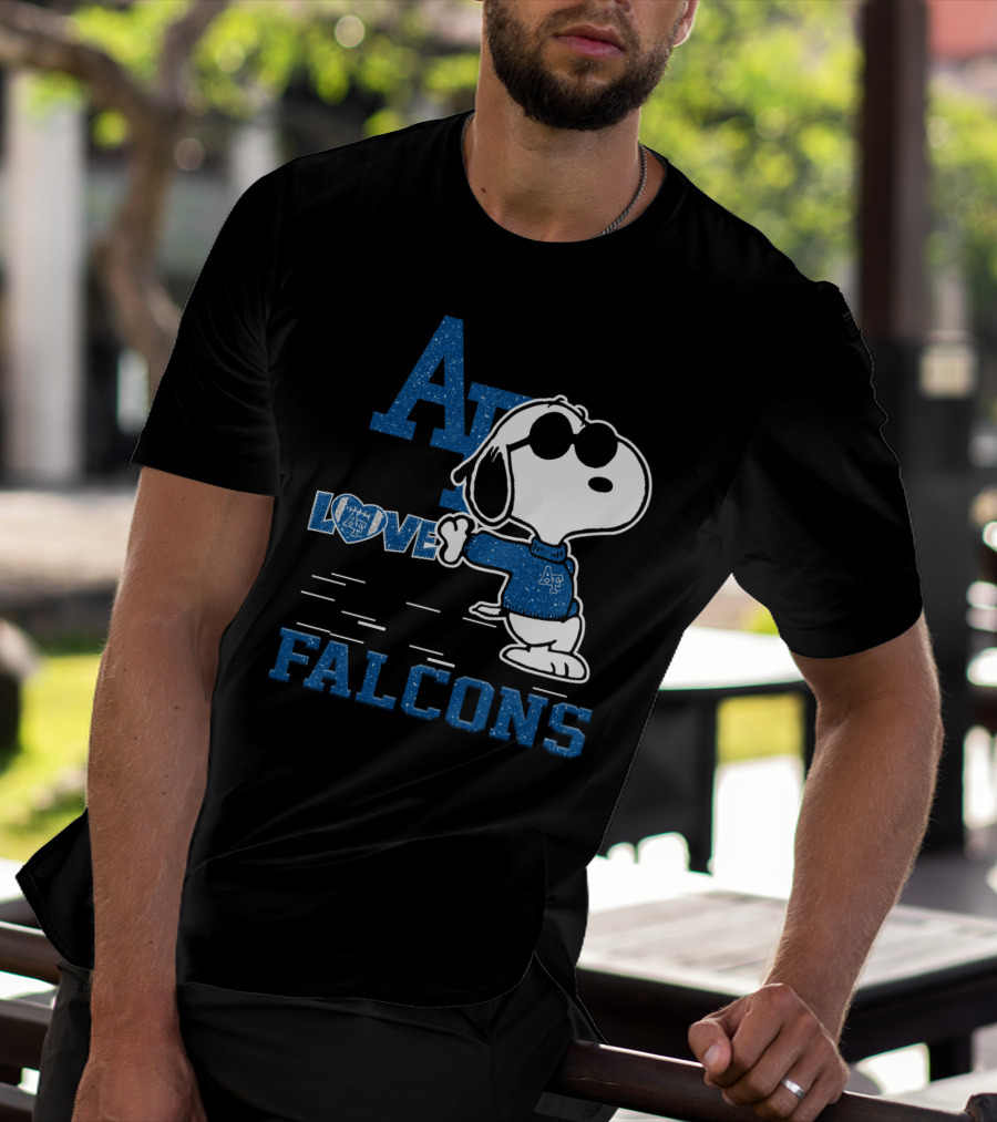 Snoopy Love Air Force Falcons AF Peanuts T-Shirt