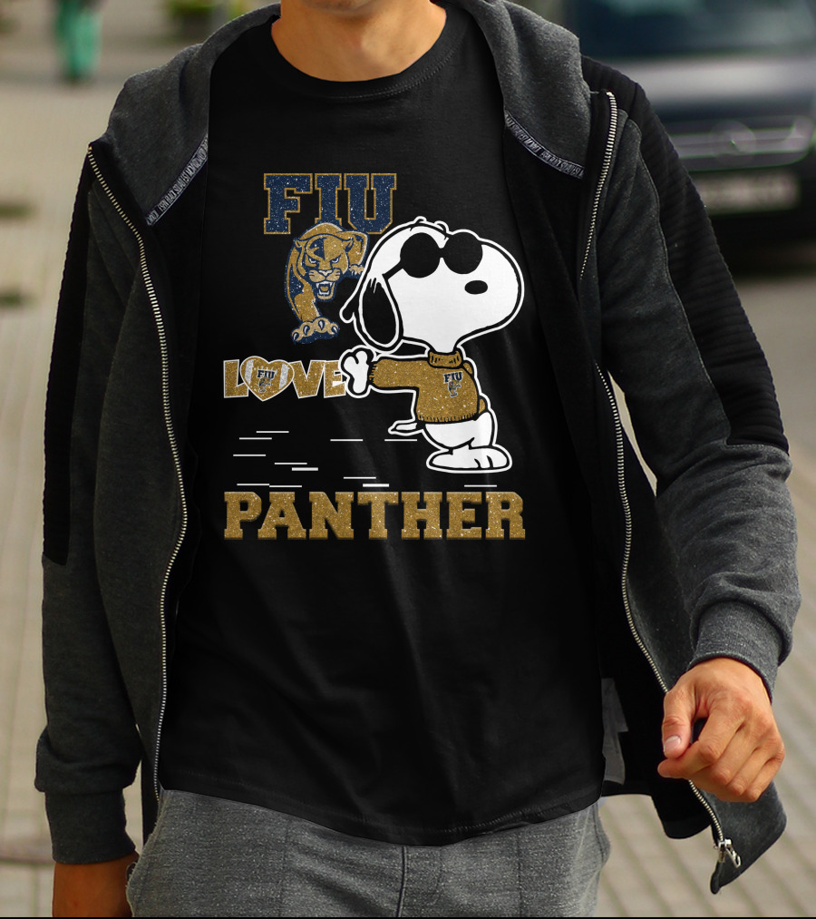 Snoopy FIU Love Panther T-Shirt