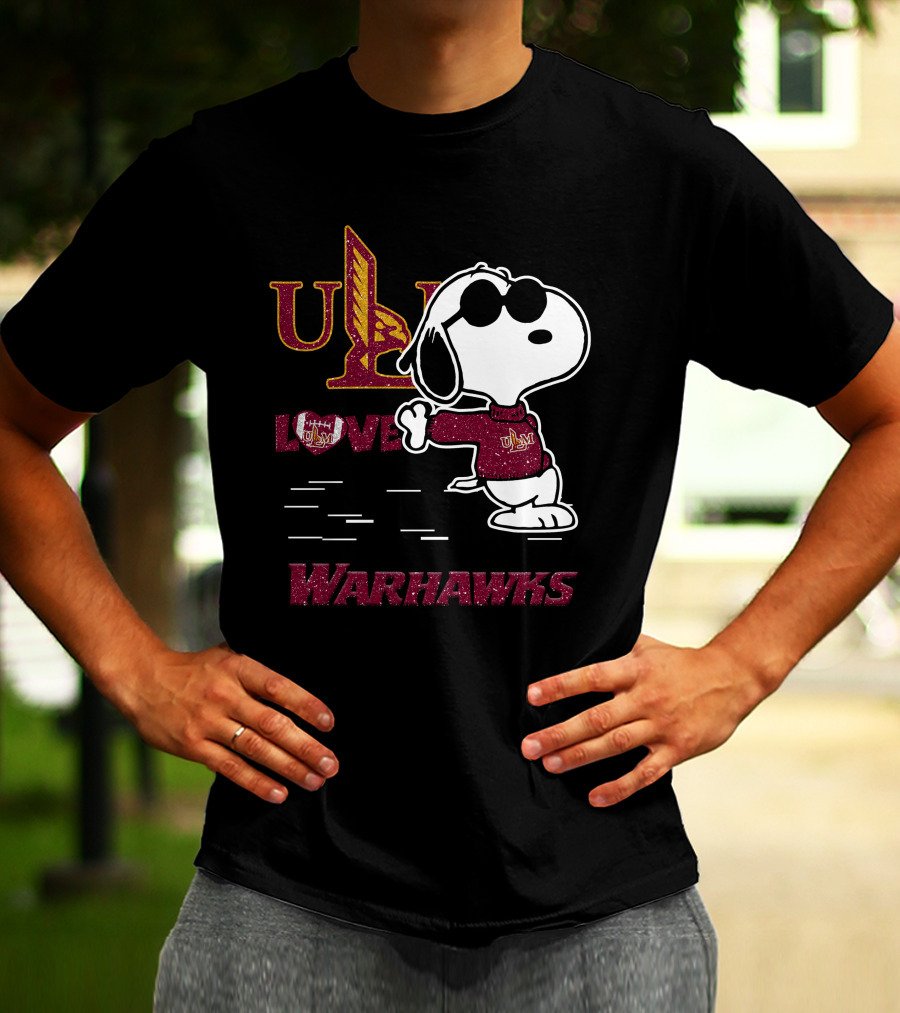 Snoopy ULM Love Warhawks T-Shirt