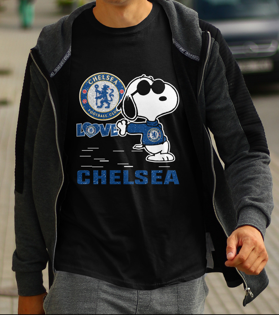 Snoopy Love Chelsea Football Club 131 T-Shirt