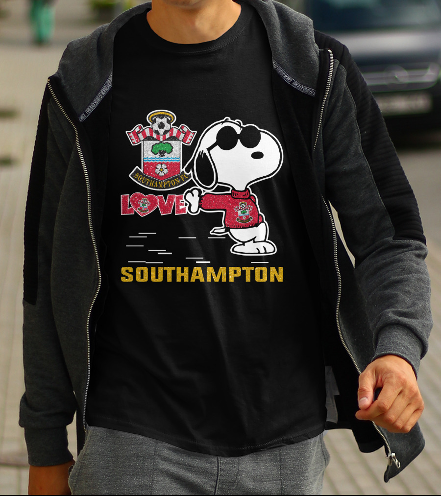 Snoopy Southampton Fc Love T-Shirt
