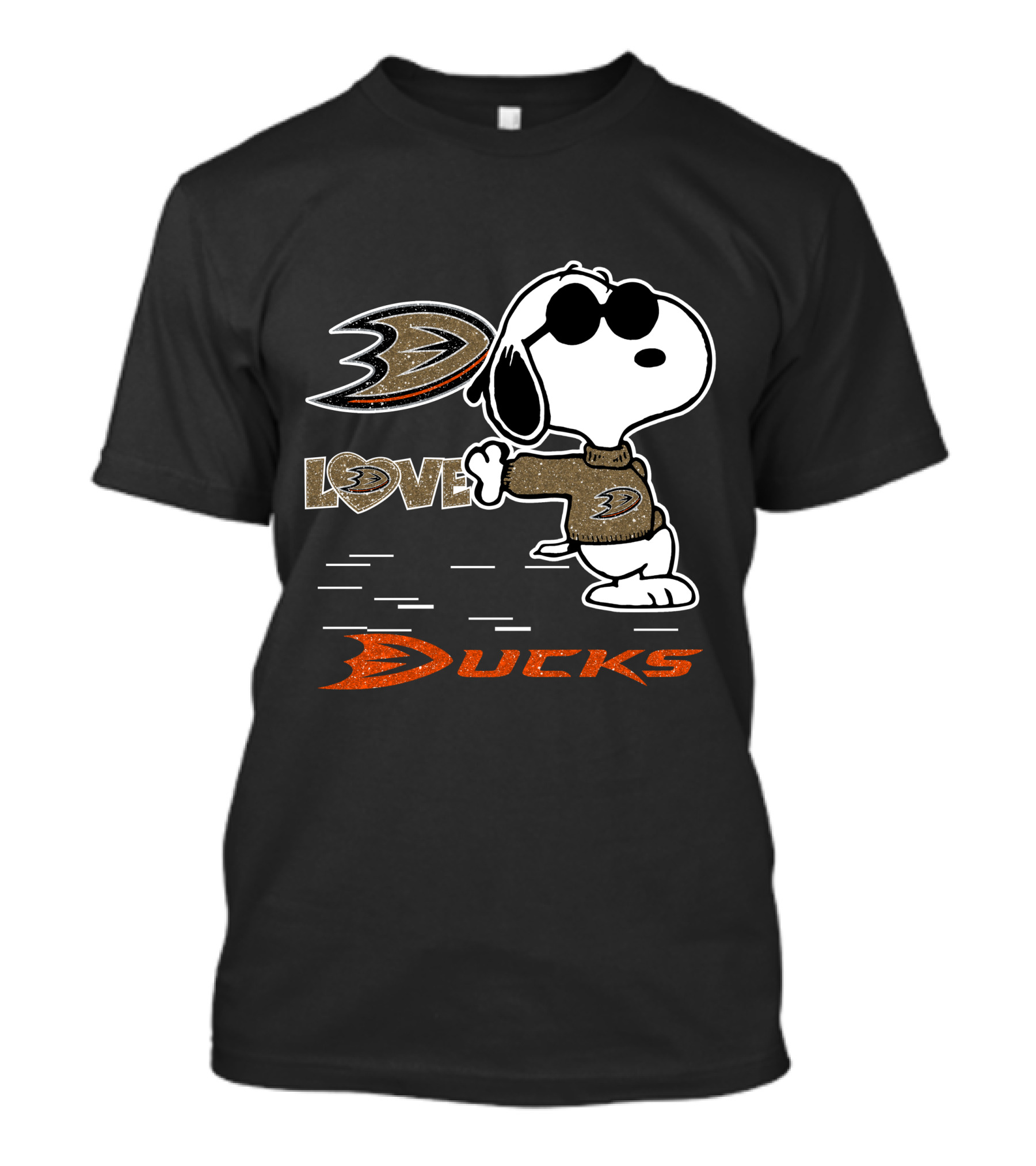 Snoopy Anaheim Ducks Love T-Shirt