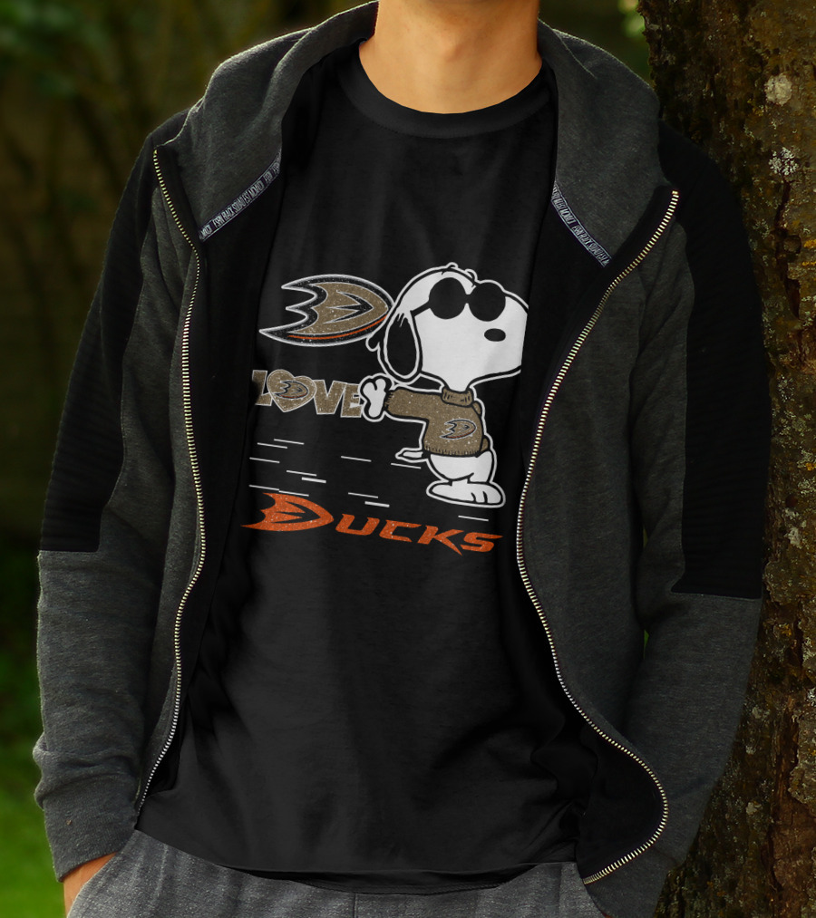 Snoopy Anaheim Ducks Love T-Shirt