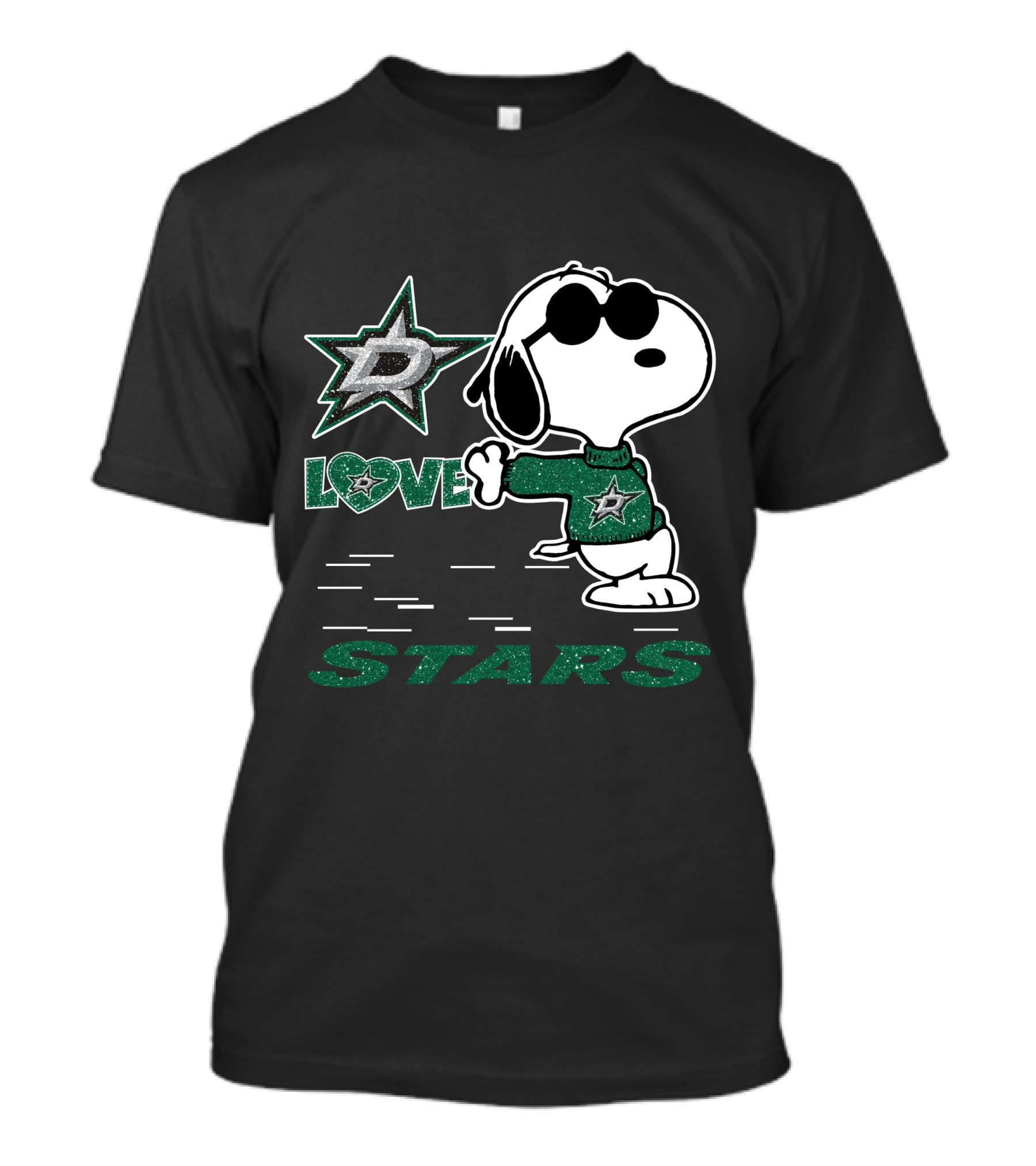 Snoopy Love Dallas Stars T-Shirt