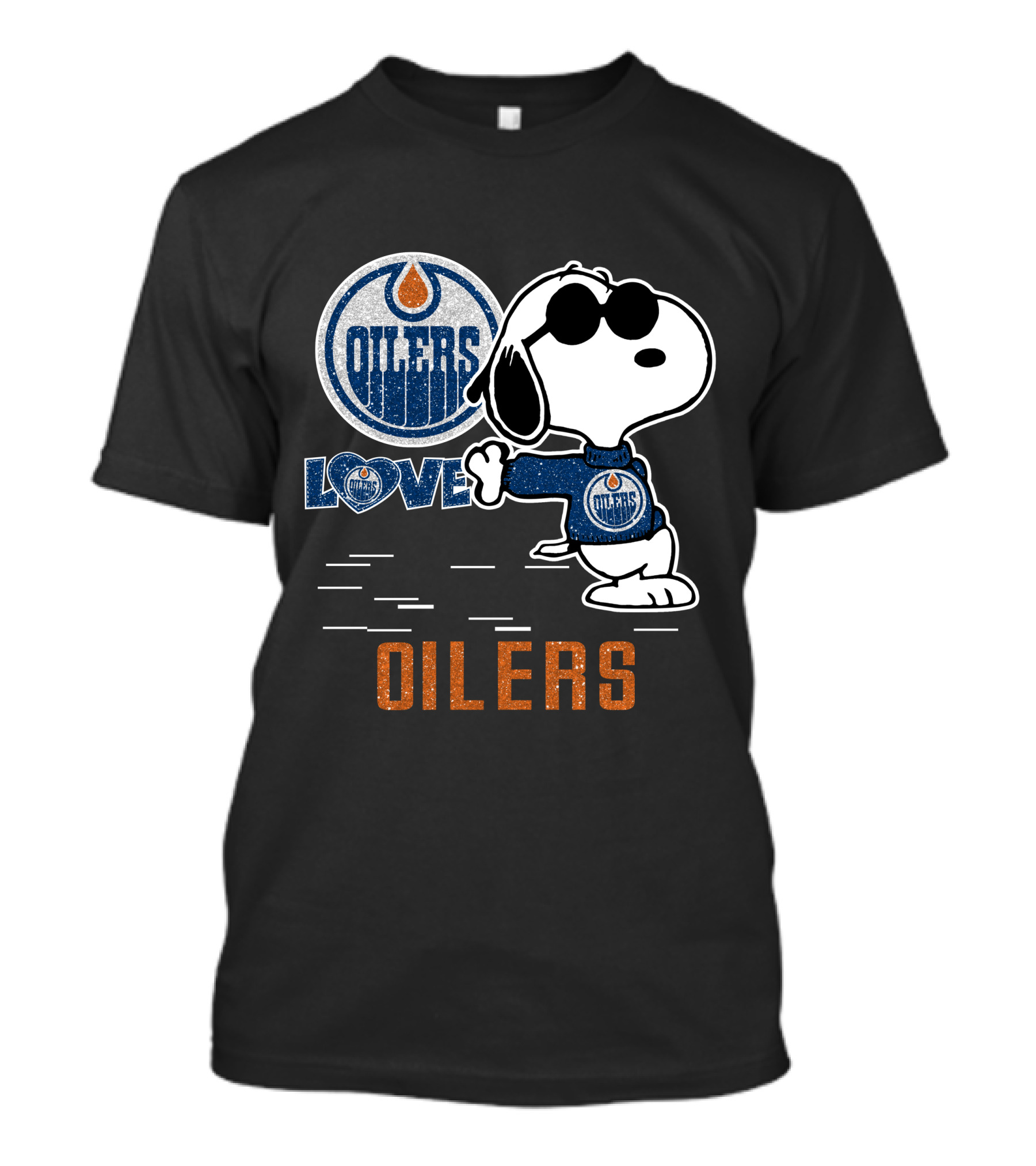 Snoopy Edmonton Oilers Love T-Shirt