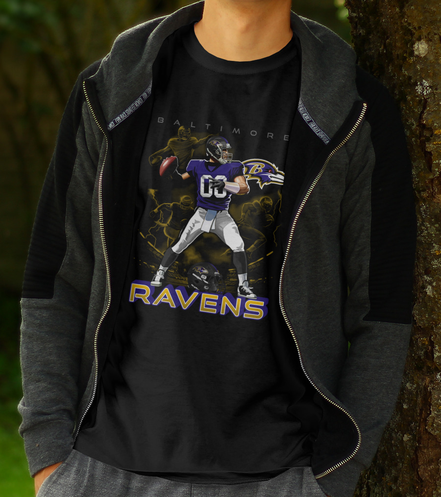 Baltimore Ravens Quarterback Football Ravens T-Shirt