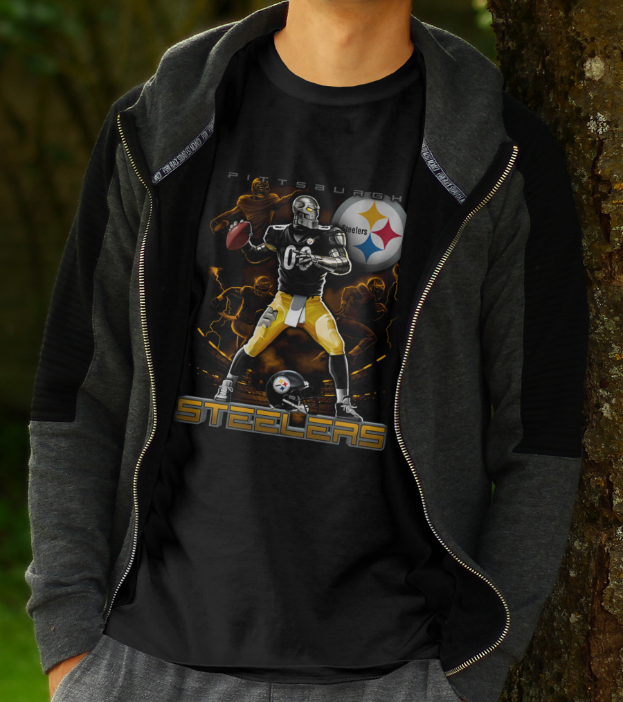 Pittsburgh Steelers Football Team Graphic With Iconic T-Shirt