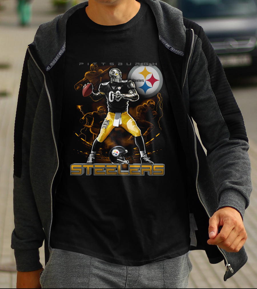 Pittsburgh Steelers Football Team Graphic With Iconic T-Shirt
