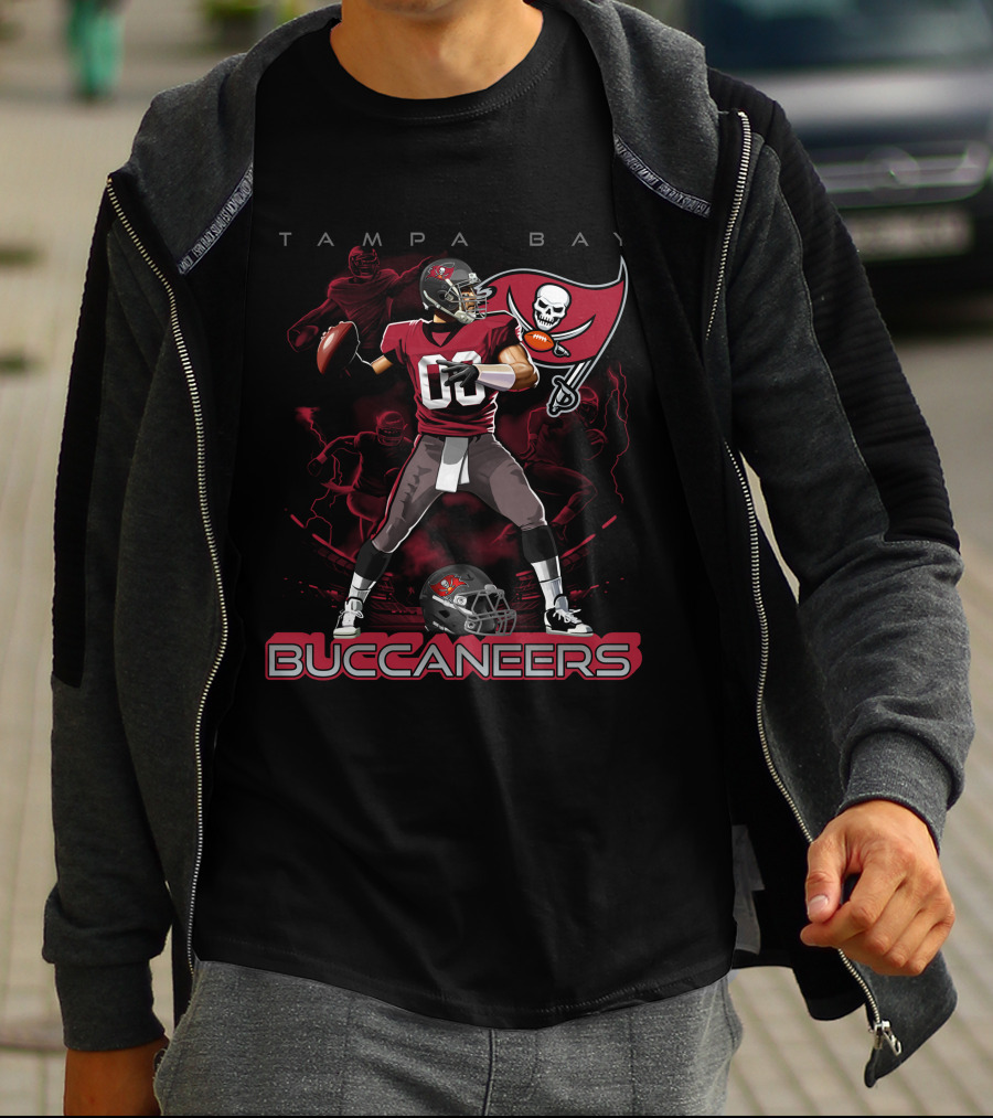 Tampa Bay Buccaneers Football Quarterback T-Shirt