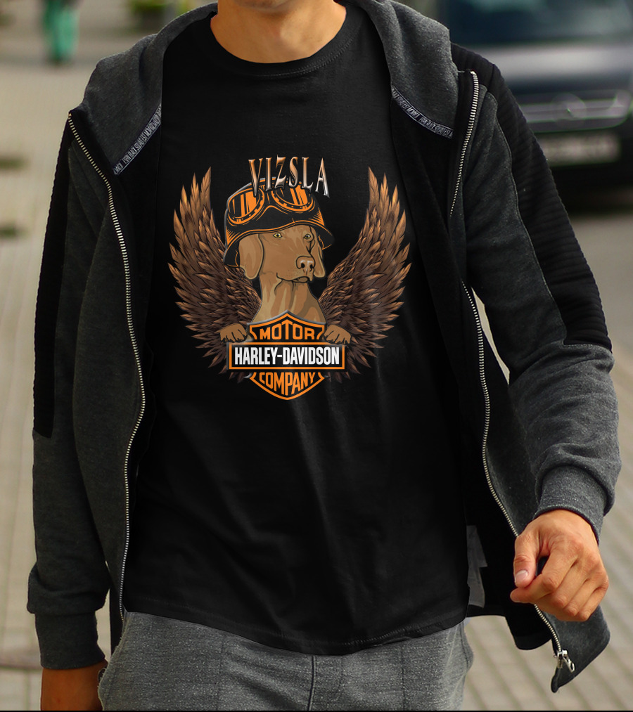 Harley Davidson Vizsla Wings Motor Company T-Shirt