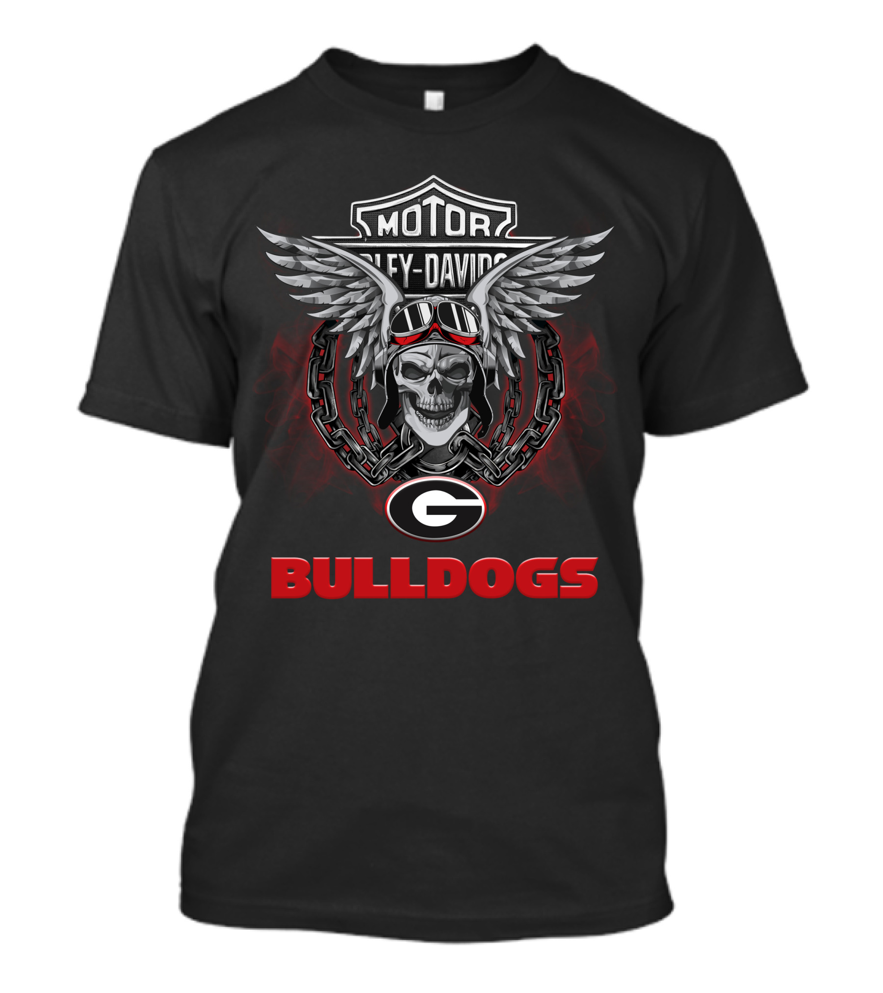 Motor Harley Davidson Georgia Bulldogs Ncaa Football Fans T-Shirt