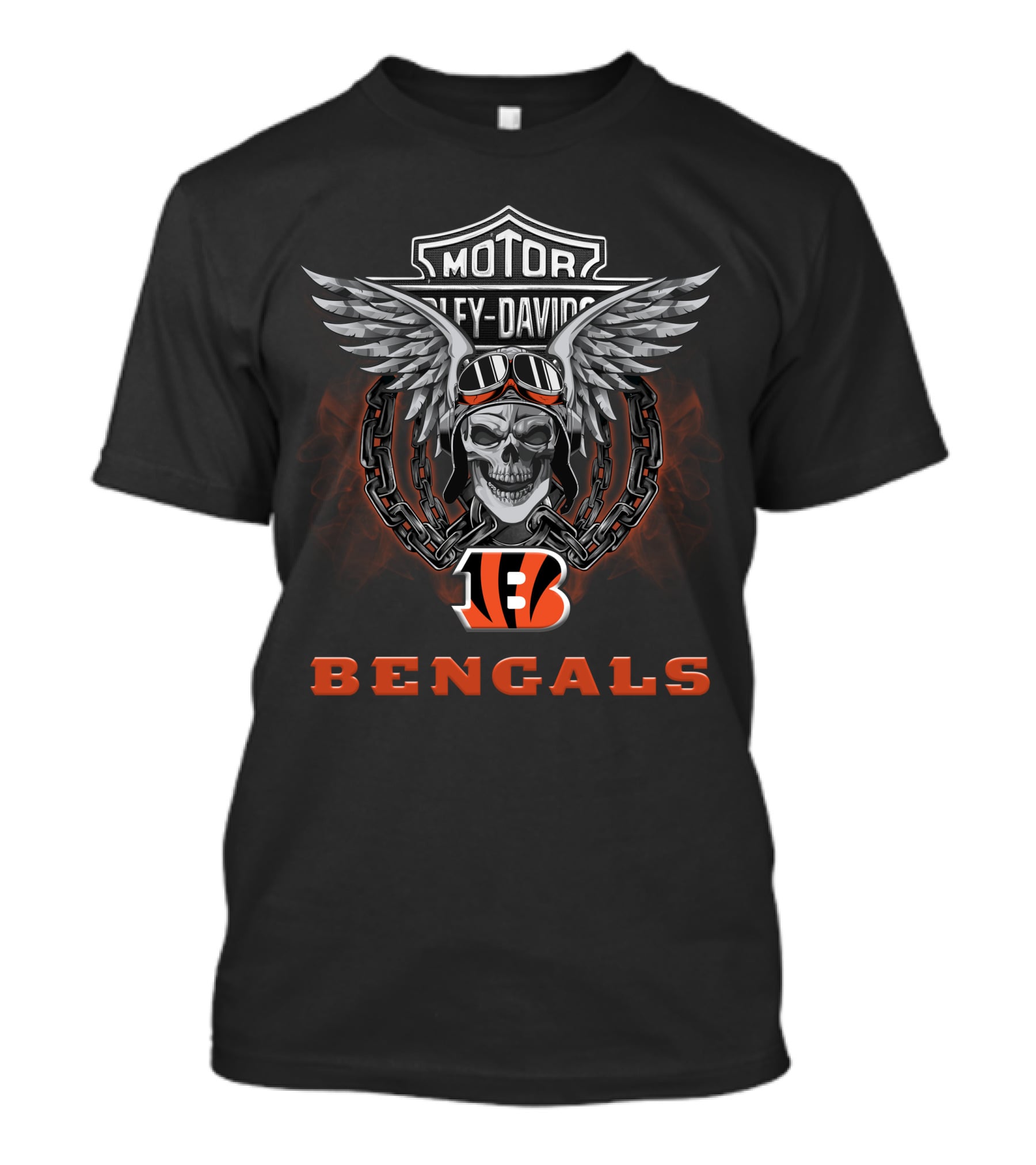 Motor Harley Davidson Bengals Nfl Football Fans T-Shirt