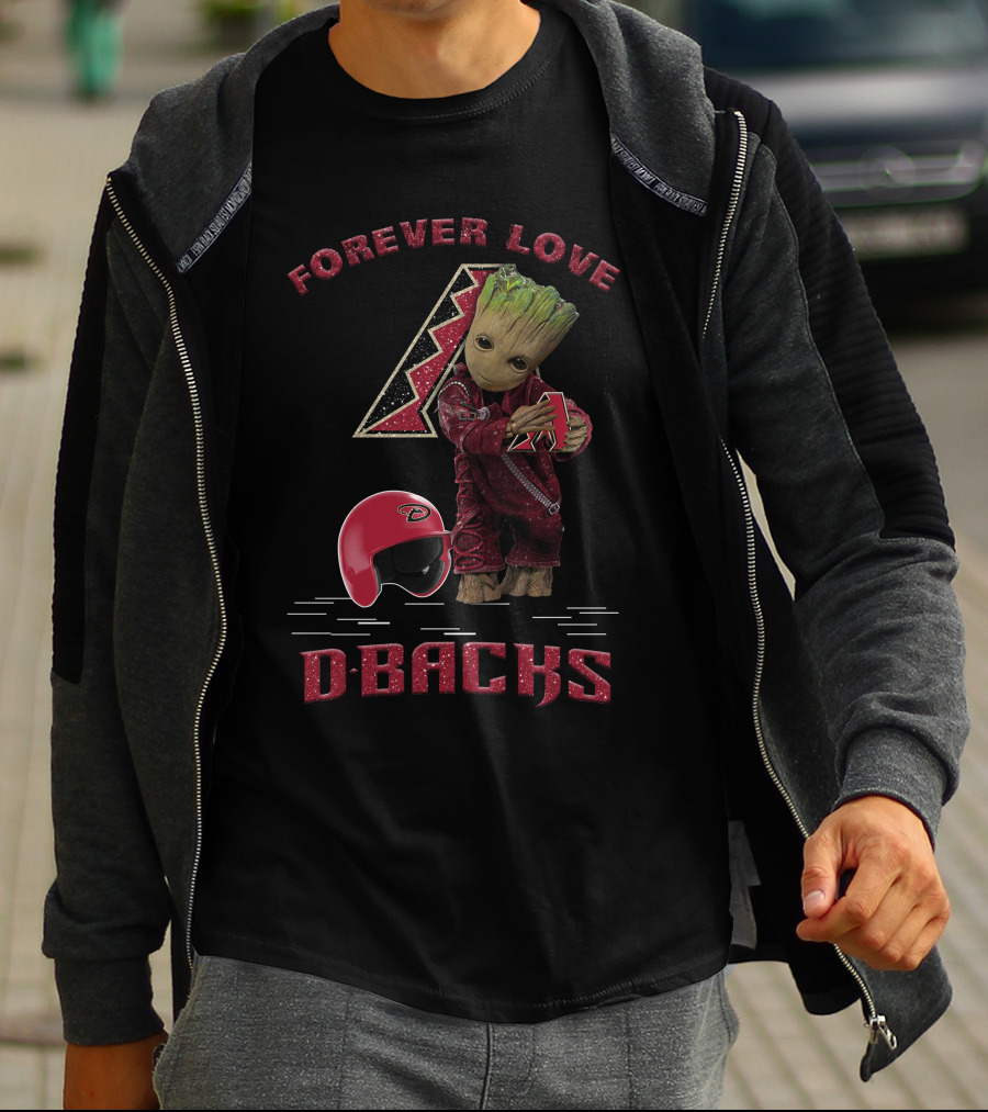 Forever Love Dbacks Arizona Diamondbacks Football Fans Groot T-Shirt