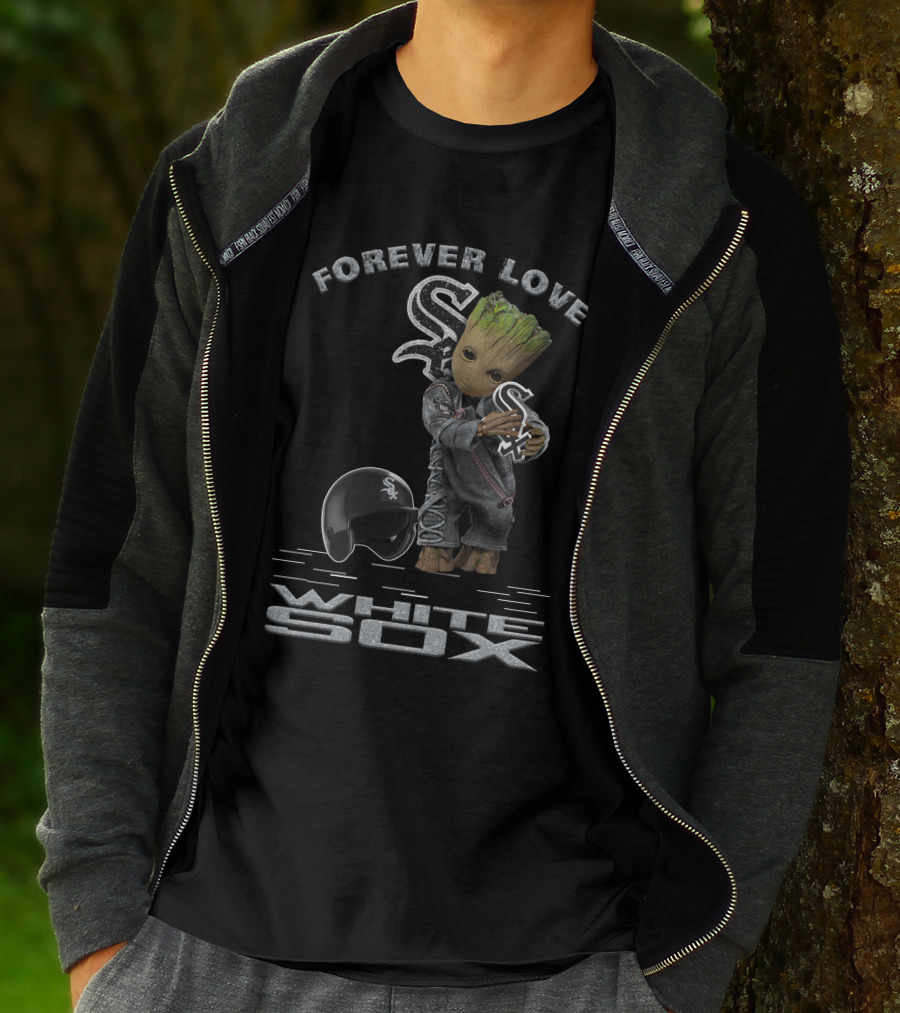 Forever Love White Sox Groot Helmet MLB Fan T-Shirt