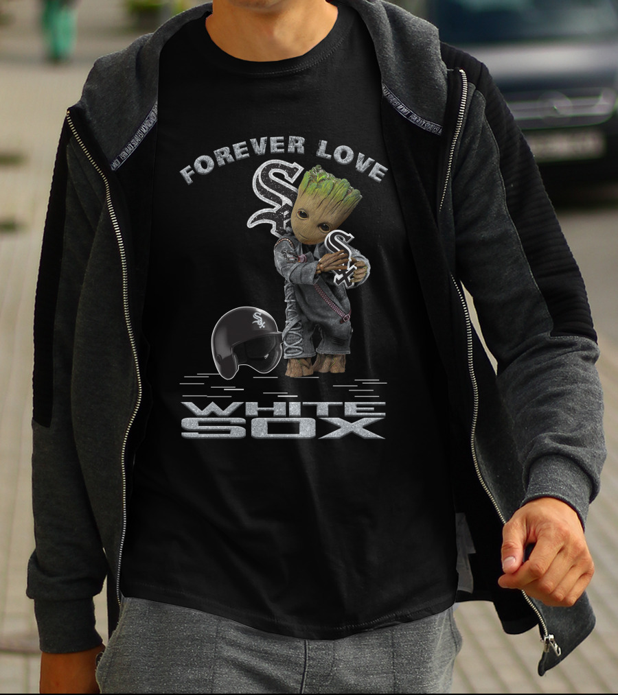Forever Love White Sox Groot Helmet MLB Fan T-Shirt