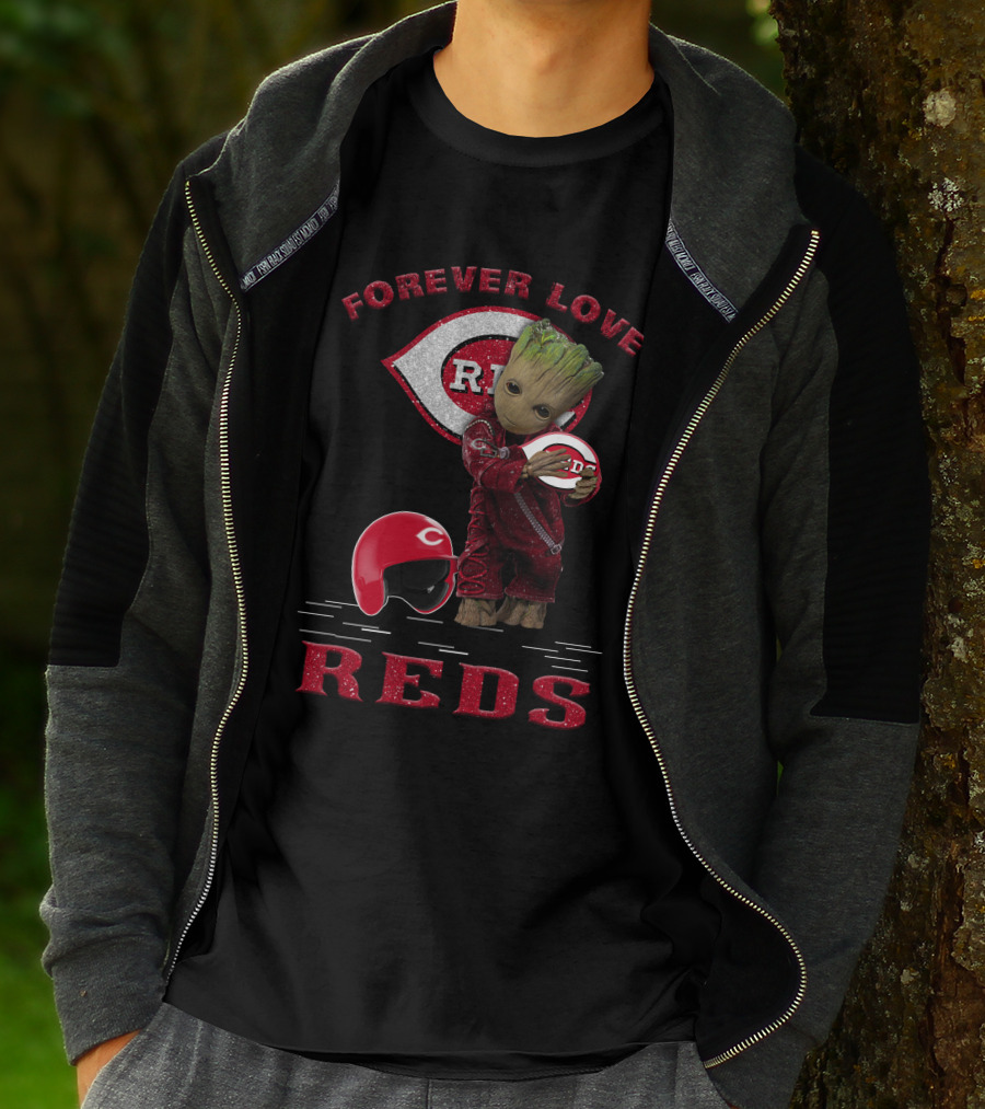 Forever Love Reds MLB Cincinnati Groot Fans T-Shirt