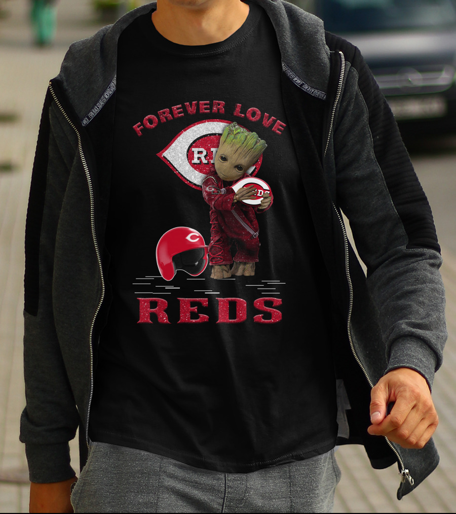 Forever Love Reds MLB Cincinnati Groot Fans T-Shirt
